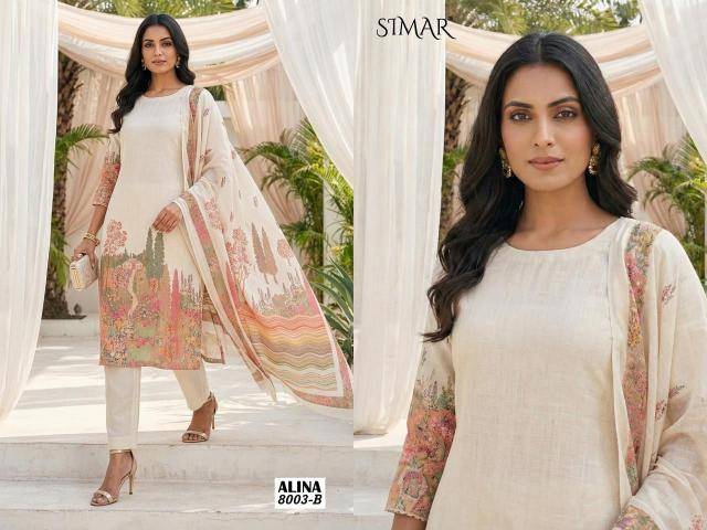 Glossy simar alina Dress material wholesalers in Mumbai